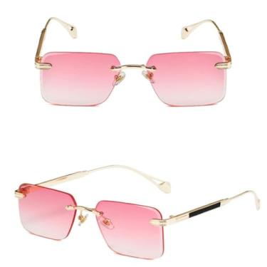 Imagem de VFDHN Óculos de Sol Femininos de Luxo Sem Aro para Homens (3)