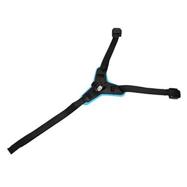 Imagem de GLOGLOW Suporte para Câmeras e Acessórios Esportivos, Suporte de Queixo ABS Compatível Com OSMO, Leve Ajustável de 45g para Ciclismo de Motocicleta, Câmera de Ação Preta Azul Laranja (Azul)