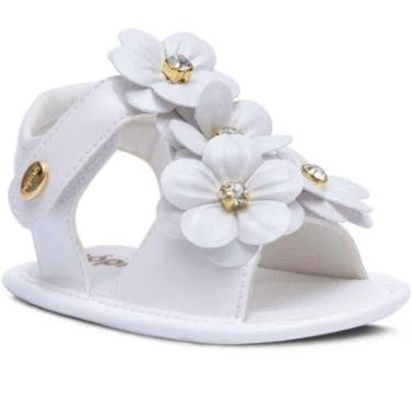 Imagem de Sandália Menina Bebê Sapato Leve E Macio Moda Batizado 01.19-Feminino