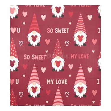 Imagem de Blueangle Capa magnética para lava-louças padrão de gnomos dos namorados, decoração da capa frontal da máquina de lavar louça, adesivos de eletrodomésticos, adesivos de eletrodomésticos, 58 cm C x 66