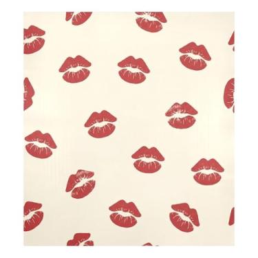 Imagem de Blueangle Lábios vermelhos capa magnética para lava-louças, decoração da capa frontal da máquina de lavar louça, adesivos de eletrodomésticos, adesivos de eletrodomésticos, adesivo magnético