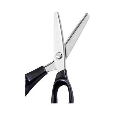 Imagem de Tesoura De Alfaiate Profissional Com Borda Ondulada Para Costura Em Vá