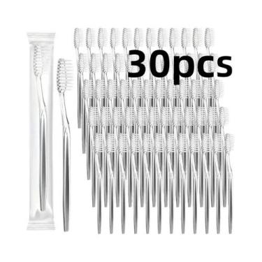 Imagem de Escovas De Dente Descartáveis De Cerdas Macias Para Adultos, Pacote Co