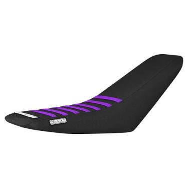 Imagem de Enjoy Mfg Capa de assento - Compatível com Riding Times GT73/GT73 Pro eMoto Bike_#540 (toda preta com nervuras roxas)