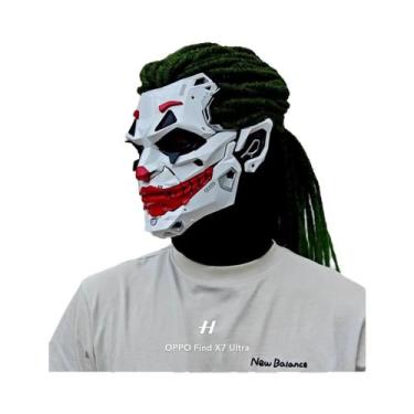 Imagem de Máscara De Capacete LED RGB Recarregável Com Luz Ajustável Para Festiv