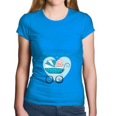 Imagem de Baby Look Algodão Menino a bordo - Foca na Moda, Azul, GGG