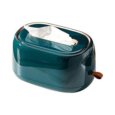 Imagem de Suporte para Caixa de Papel Higiênico com Mola Dispenser Toalha Mesa e Parede Carro Casa Banheiro Quarto Escritório