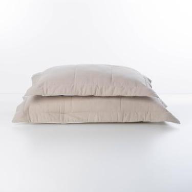 Imagem de Artelassê Porta Travesseiro Matelado 50 cm x 90 cm Linho Noronha Kaki