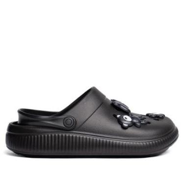 Imagem de Sandália Babuche Feminina Moleca Pins EVA Preto-Feminino