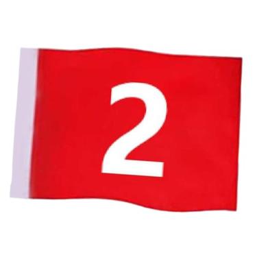 Imagem de Aymzbd Bandeira de Golfe, Bandeira para Putting Green, Numerada, 49 X 32 Cm (19,3 X 12,6 Polegadas), Ideal para áreas de Prática No Jardim, No Campo Ou Como, 4