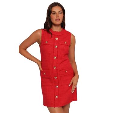 Imagem de Petal & Pup Mini vestido feminino Kayli vermelho, Vermelho, P