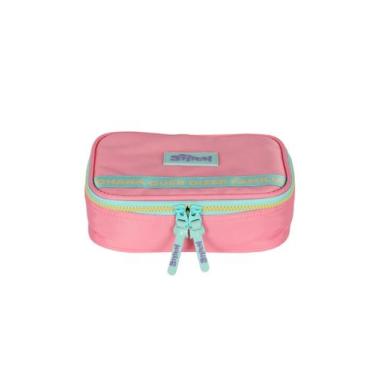 Imagem de Estojo box escolar infantil stitch et50084sc luxcel, ROSA