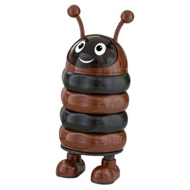 Imagem de YWJLQH Lixeira em formato encantador, estilo desenho animado, com tampa, ideal para escritório, sala de jantar ou qualquer outro ambiente, Marrom Preto