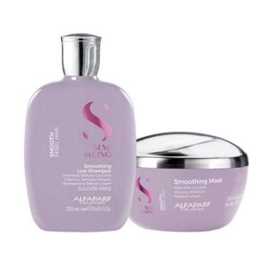 Imagem de Kit Alfaparf Milano Professional Semi Di Lino Smooth Smoothing - Shampoo e Máscara-Unissex