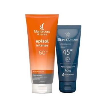 Imagem de Kit Mantecorp Cuidado da Pele - Protetor Solar Corporal FPS60 e Protetor Solar Facial FPS45-Unissex