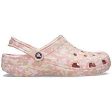 Imagem de Sandália Crocs Classic Confetti Clog Pink Milk/Multi-Unissex
