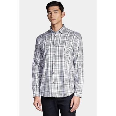 Imagem de Camisa Aramis Manga Longa Regular Maxi Xadrez Branco-Masculino