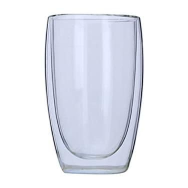 Imagem de 450mL Copo de Vidro Parede Borosilicato Resistente ao Calor - para Chá Bebida Quente Vinho Café Casa Escritório Restaurante Ótimo