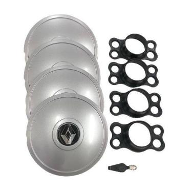 Imagem de Calotas Miollo Renault Clio Aro 14 1999/16 Tradicional Prata