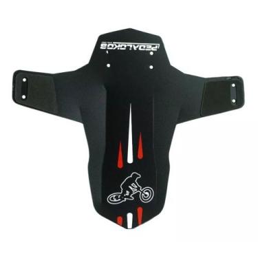 Imagem de Paralama pedalokos drop mtb dianteiro, Preto, Vermelho