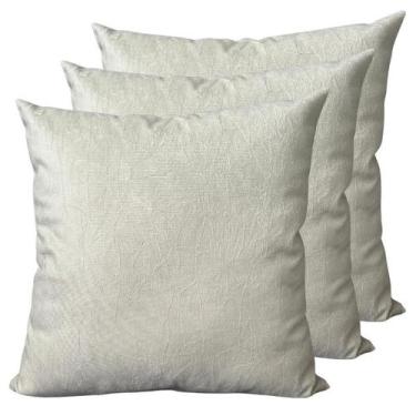 Imagem de Kit 3 Capas De Almofadas Sued 60x60 Extra Grande Com Zíper - INGRID BO