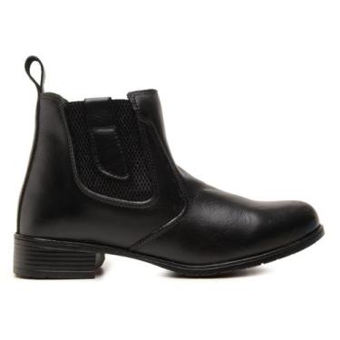 Imagem de Bota Feminina Couro Inverno Botina  60701 - Le Sportiff, Preto, Femini