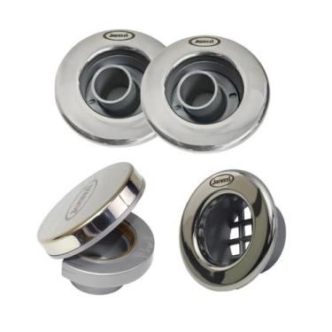 Imagem de Kit Dispositivos Jacuzzi 2 Retornos 1 Aspiração 1 Nível Ladrão Para In