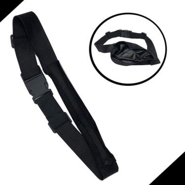 Imagem de Pochete Unissex Cinto Para Celular Preto Na Solapa