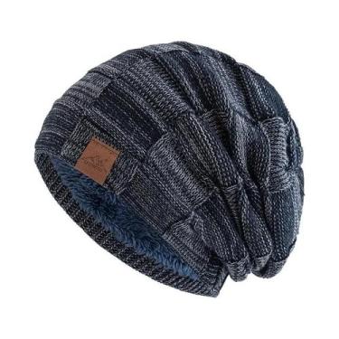 Imagem de Gorro Feminino Multicolorido De Inverno Quente E Moderno Em Tricô Esti