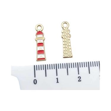 Imagem de Pingentes De Âncora Náutica, Barco À Vela E Boia Salva-Vidas (10 Peças