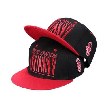 Imagem de Boné De Beisebol Masculino Ajustável Com Aba Reta, Estilo Hip-hop, Bor