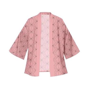 Imagem de Cosplay De Anime Japonês Para Homens E Mulheres: Kimono Tanjiro Nezuko