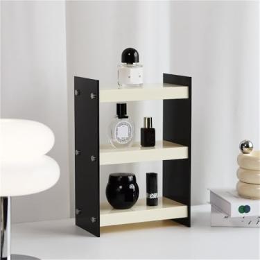 Imagem de Suporte de copo de acrílico – rack de armazenamento de mesa de 3 níveis, organizador de perfume multicamadas, adequado para cozinha, sala de estar, quarto, banheiro - prateleira de exibição eficiente