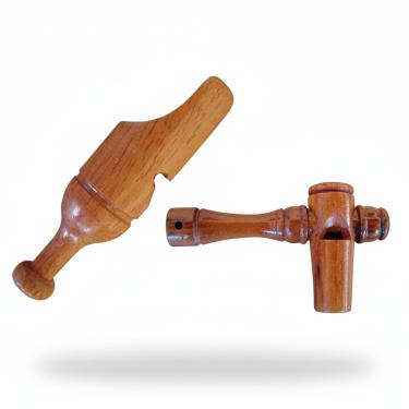 Imagem de Apito Inhambu De Madeira Modelo 01 + Apito Codorna