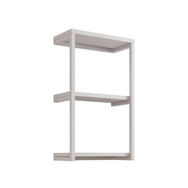 Imagem de Nicho De Parede Industrial 3 Prateleiras Milão - Branco - Cor: Branco