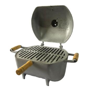 Imagem de Churrasqueira A Bafo De Alumínio Batido Pequena Pequena Alumínio