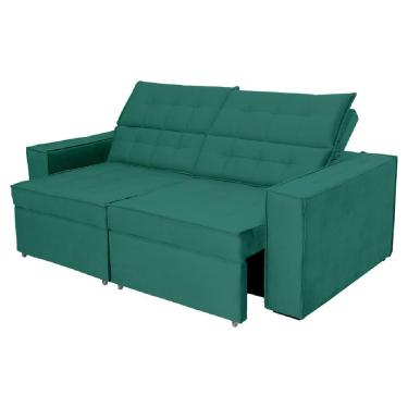 Imagem de Sofá Austrália 3,00m 5 Lugares Retrátil E Reclinável D35 - Verde