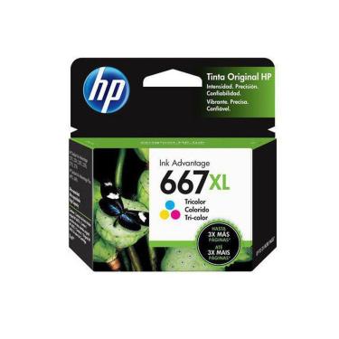 Imagem de Cartucho De Tinta Hp 667xl 667 3ym80l 3ym80al Deskjet 2776 Color