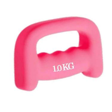 Imagem de Dumbell 1kg Peso De Mao Halter Boxing Revestido Musculacao Academia Fi
