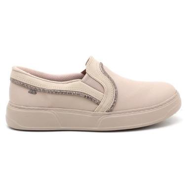 Imagem de Tênis Dakota Slip On Brilho Feminino G9455, Bege, 35
