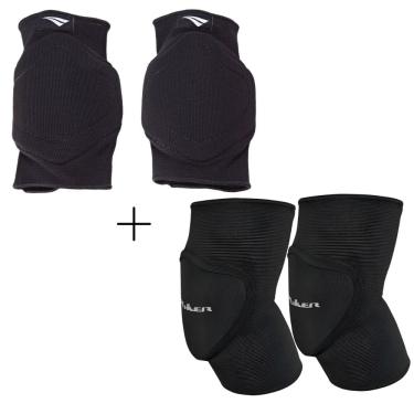 Imagem de Kit 01 Cotoveleira Poker Pro Indoor+01 Joelheira Penalty V Indoor