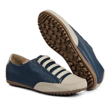 Imagem de sapatênis tênis sapato feminino de couro casual várias cores - Izabela