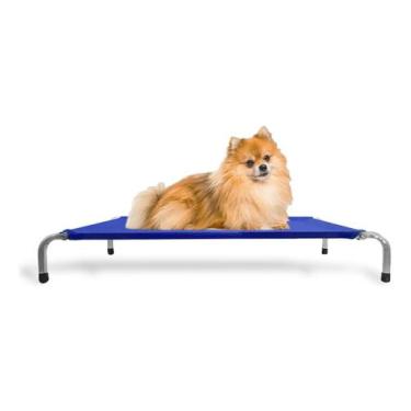 Imagem de Cama Para Cachorro Pets Suspensa Pequena Tamanho P Cor Azul - Pet Best