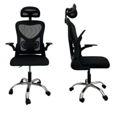 Imagem de Cadeira De Escritorio Executivo Tela Mesh Ajuste Encosto - Timrich