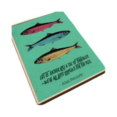 Imagem de Pinturas Em Tela De Animais Marinhos Coloridos: Sardinhas E Lagostas P