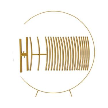 Imagem de Arco De Metal Dourado Para Casamento, Aniversário, Chá De Bebê, Decora