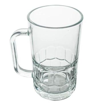 Imagem de Caneca de Chopp e Cerveja de Vidro 320ml 1 Peça - Seu Lar