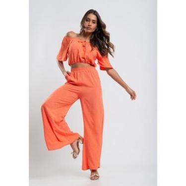 Imagem de Calça Pantalona Viscose Com Lurex Salvatore Fashion-Feminino