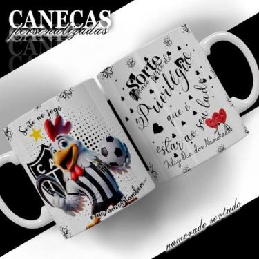 Imagem de Caneca personalizada futebol NAMORADO SORTUDO 325ML - ABRAKADABRA33, 0