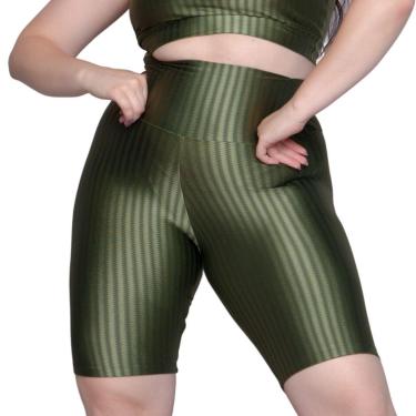Imagem de Bermuda Plus Size de Academia New Zig 3D Vekyo Cós Alto Fitness Cor:;Tamanho:50;Gênero:Feminino-Feminino